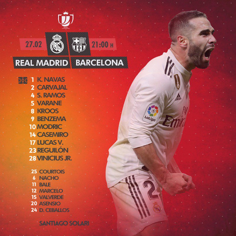Znamy już XI na mecz Real Madryt - Barcelona!